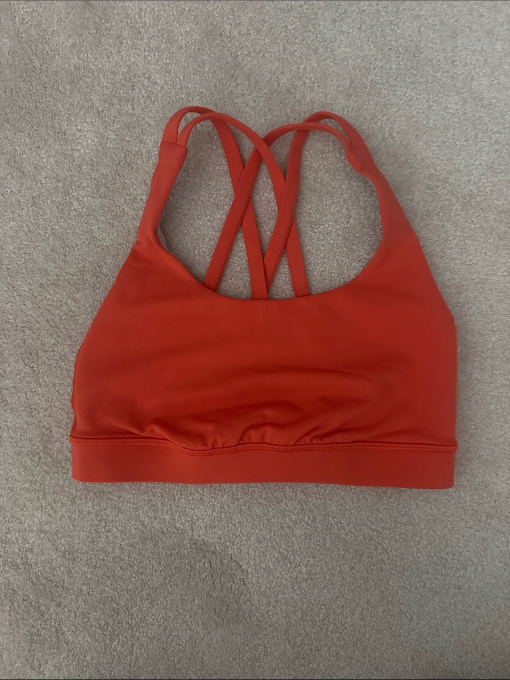 Lululemon Orange energy bra